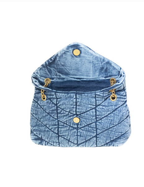 Quilted Denim Handbag