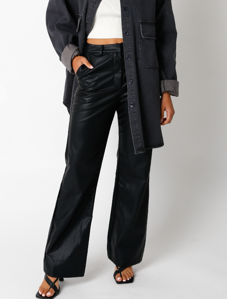 Pia Faux Leather Trousers