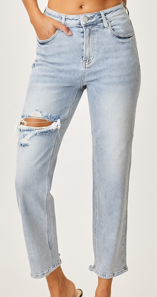 Jace Distressed Crop Jeans
