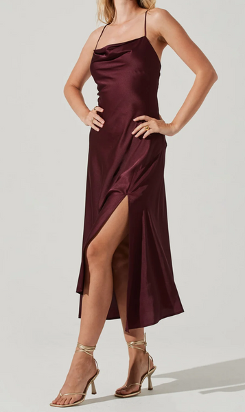 Gia Midi High Slit Midi Dress