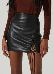 Atwell Lace Up Mini Skirt