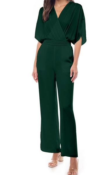Charlize Surplice Cold Shoulder Jumpsuit