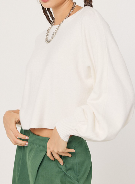 Amaya Bubble Sleeve Sweater