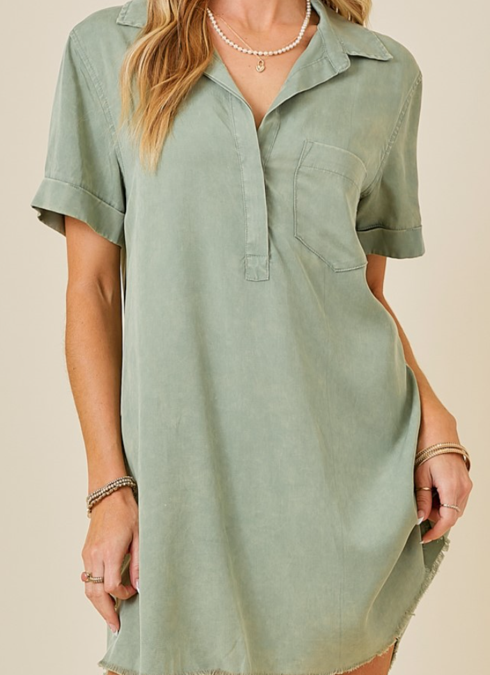 Lulu Tencel Shift Dress