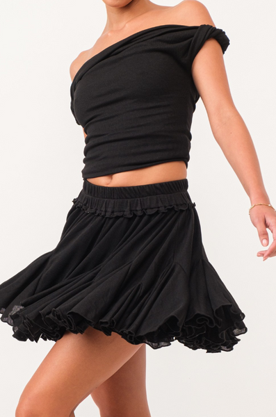 Elise Flared Mini Skirt