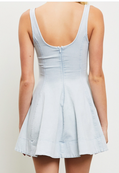 Cooper Denim Fiit & Flare Dress