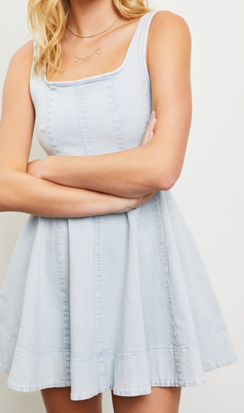 Cooper Denim Fiit & Flare Dress