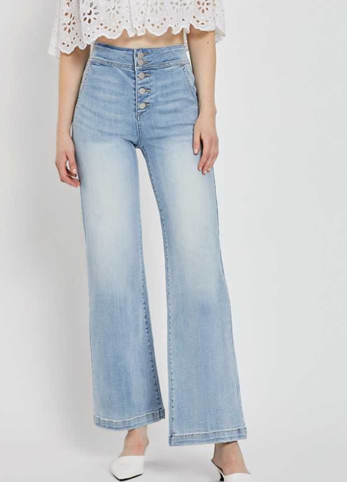 Jadyn High Rise Denim Trousers