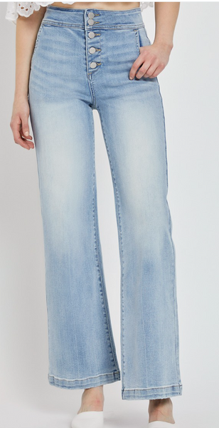 Jadyn High Rise Denim Trousers