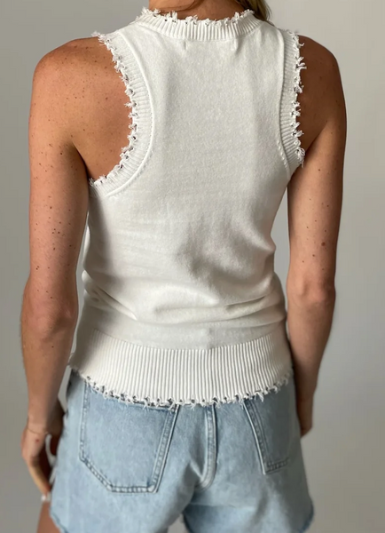 Emily Knit Distressed Tank