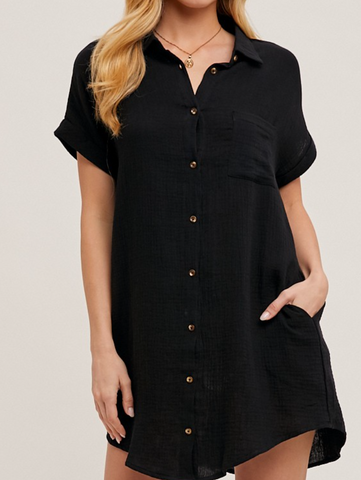 Maggie Buttoned Down Shirt Dress