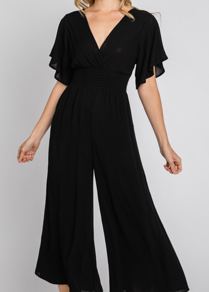 Melanie Flutter Sleeve Jumpsuit