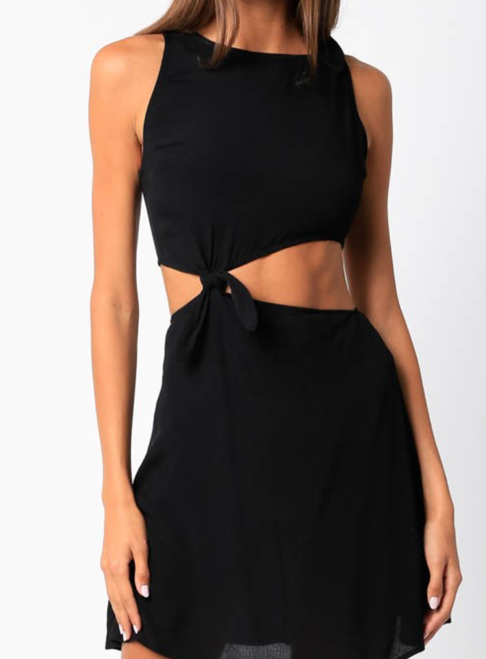 Tyler Tie Side Cutout Dress