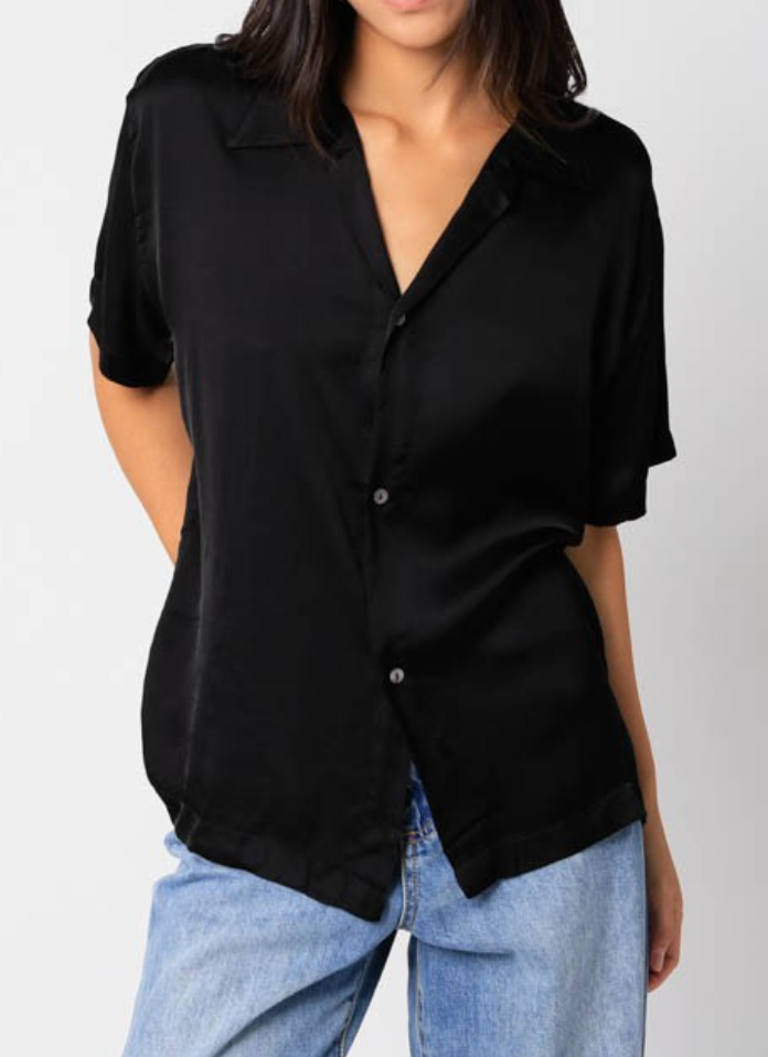 Shelly Short Sleeve Button Down Top