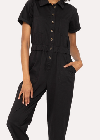 Kelsey Utility Short Sleeve Jumpsuit