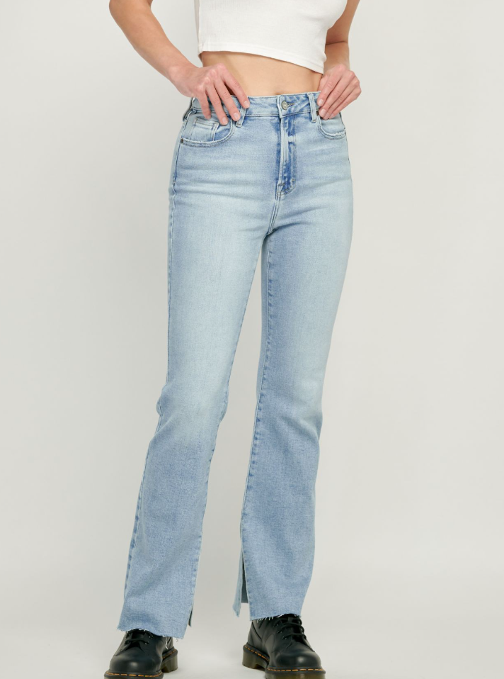 Logan Side Slit Bell Bottom Jeans