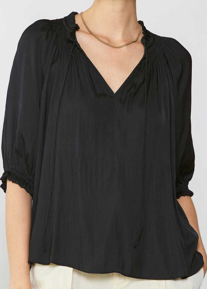 Lia Split Neck Top