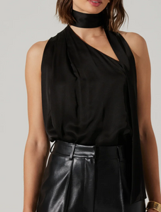 Morgan Scarf One Shoulder Top