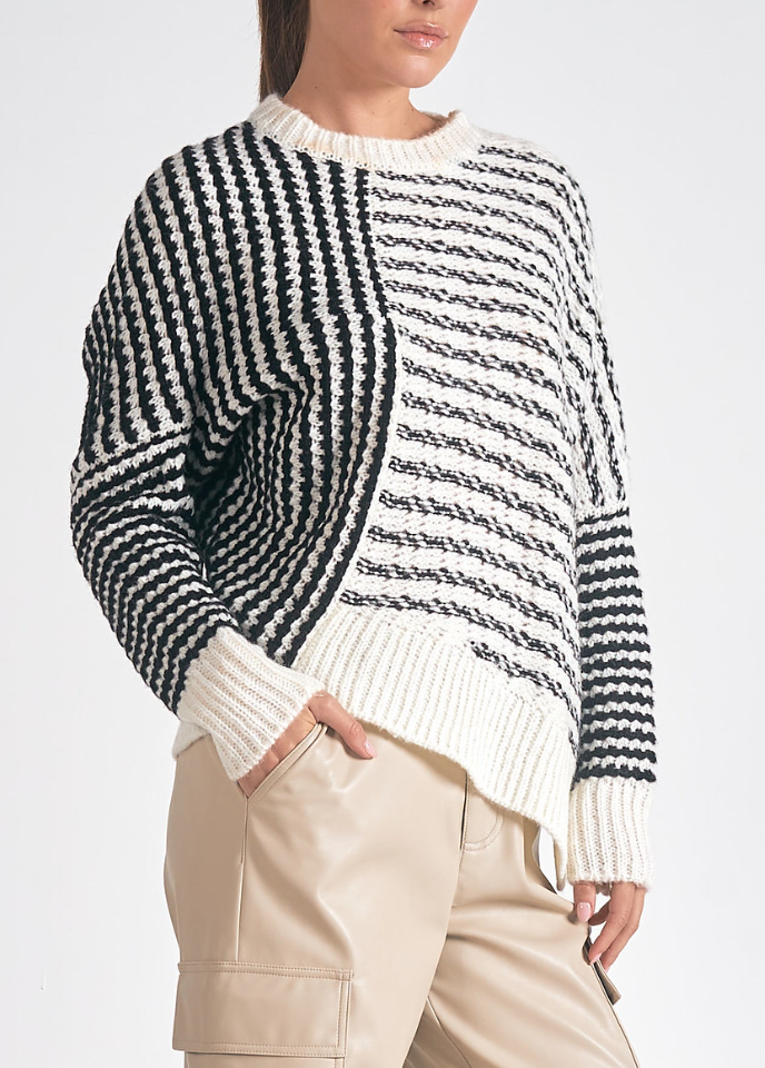 Grace Stripe Knit Sweater