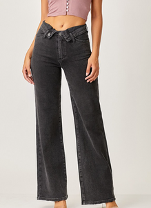 Nelson Flap Wide Leg Jeans