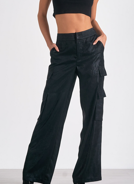 Valentina Metallic Cargo Pants