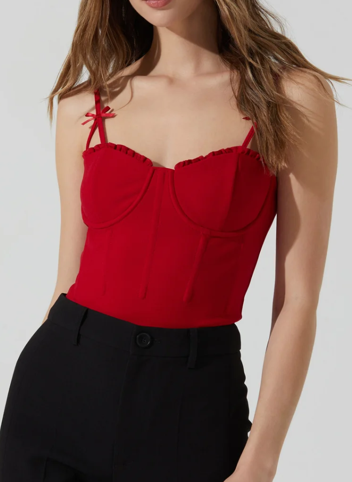 kira Bow Bustier Top