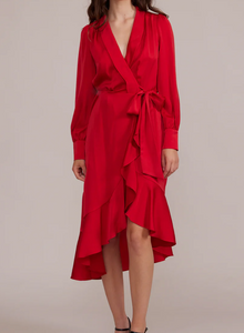 Alia Midi Wrap Dress