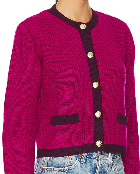 Farah Color Block Cardigan