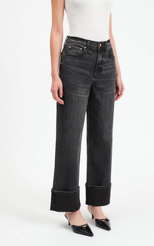 Easton Cuffed High Rise Jeans