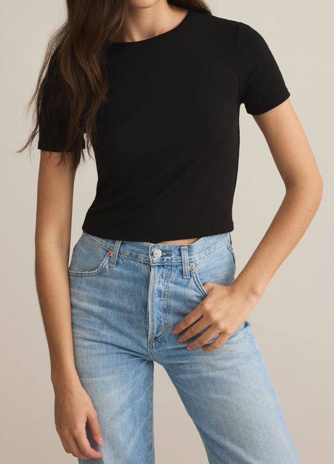 Scoop Crop Tee