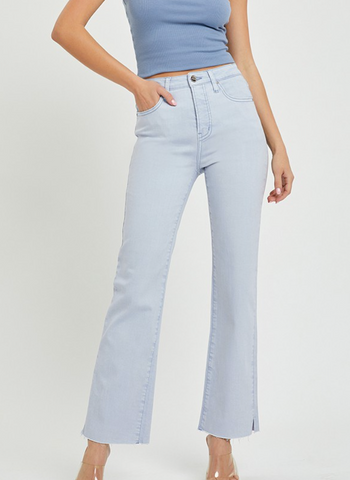 Icy Blue Straight Leg Jeans