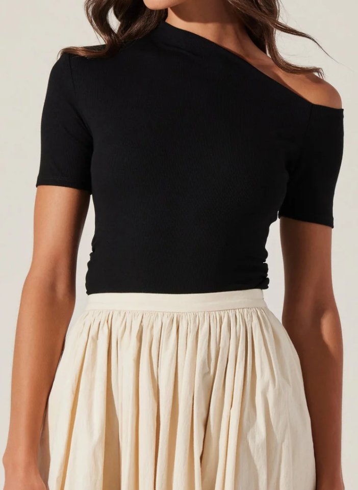 Keira Asymmetrical Neck Top