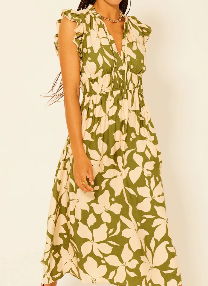 Everlyn  Floral Midi Dress