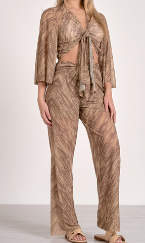 Havana Tie Top/Pants Set