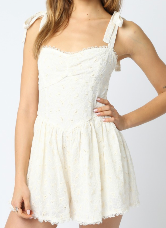 Janey Eyelet Romper