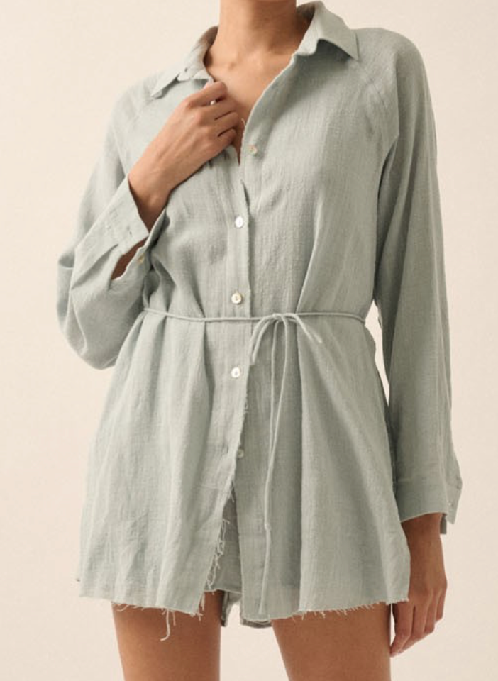 Bowie Cotton Shirt Romper