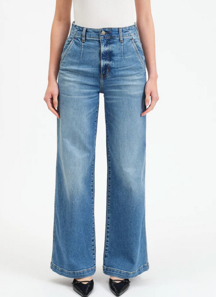 Farra High Rise Denim Trousers