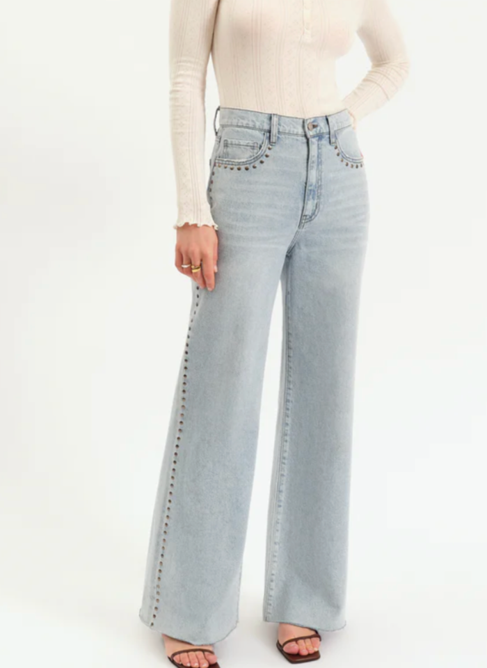 Nico Studded Wide Leg Jeans