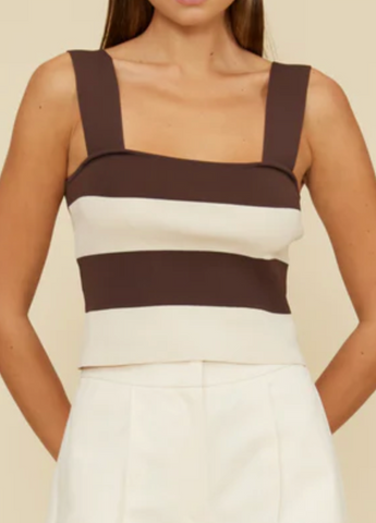 Sandy Strip Knit Top