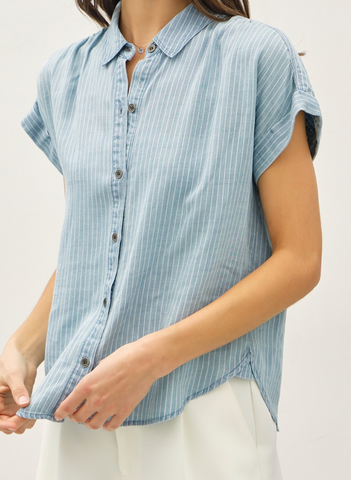 Tencel Button Down Top