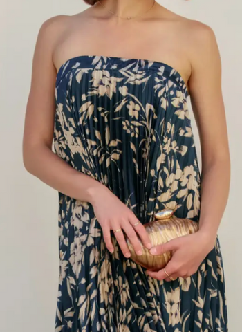 Noelle Pleated Floral Dress