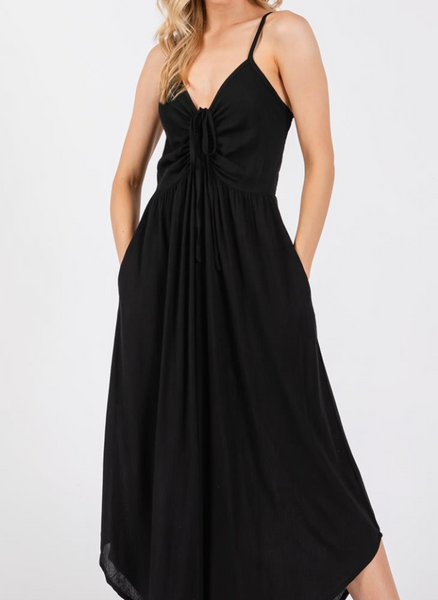 Alia Front Ruched Jumpsuit