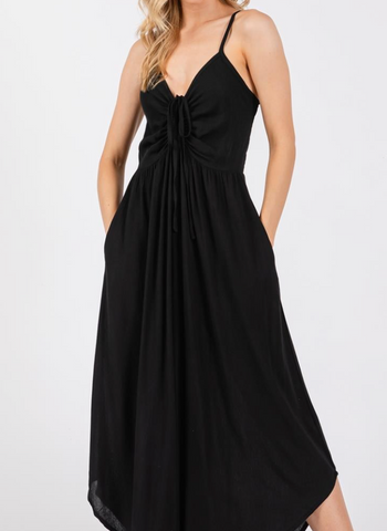Alia Front Ruched Jumpsuit