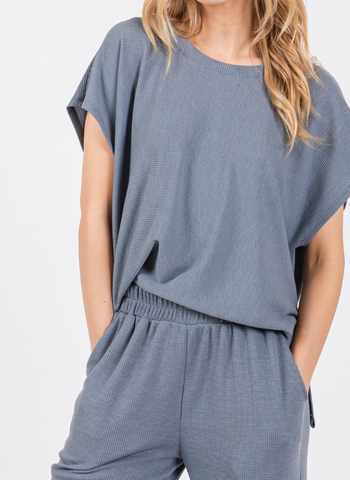Libby Waffle Pants/Top Sets