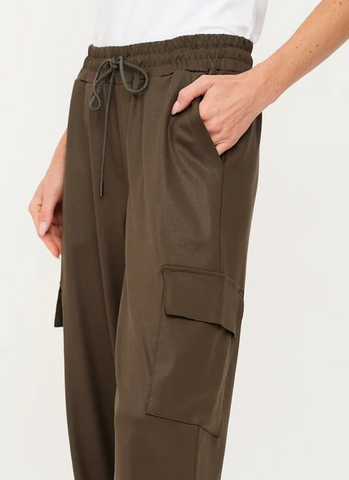 Ryder Faux Leather Cargo Pants