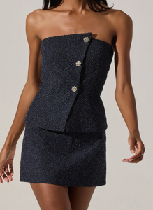 Milani Texture Tailored Skirt Set