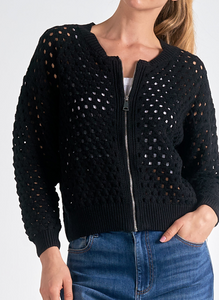 Carrie Open Knit Cardigan
