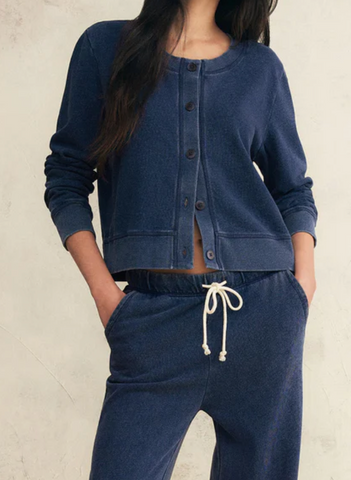 Daily Soft Denim Cardigan+Pants Set