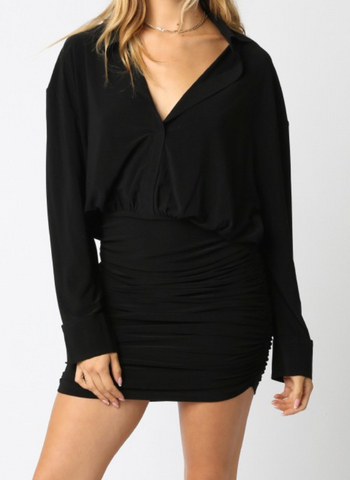 Amber Stretchy Shirt Dress