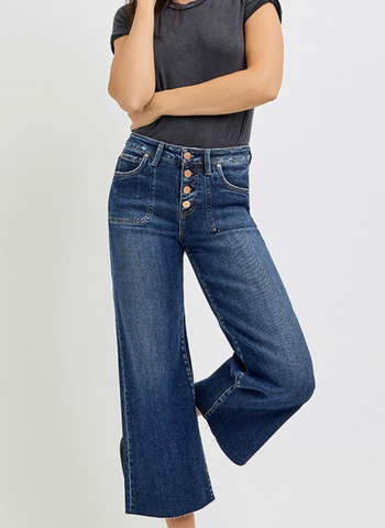 Janel High Rise Crop Jeans